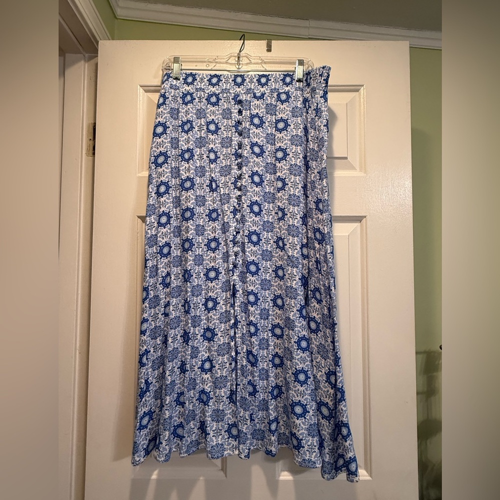 Loft Midi Split Skirt NWT